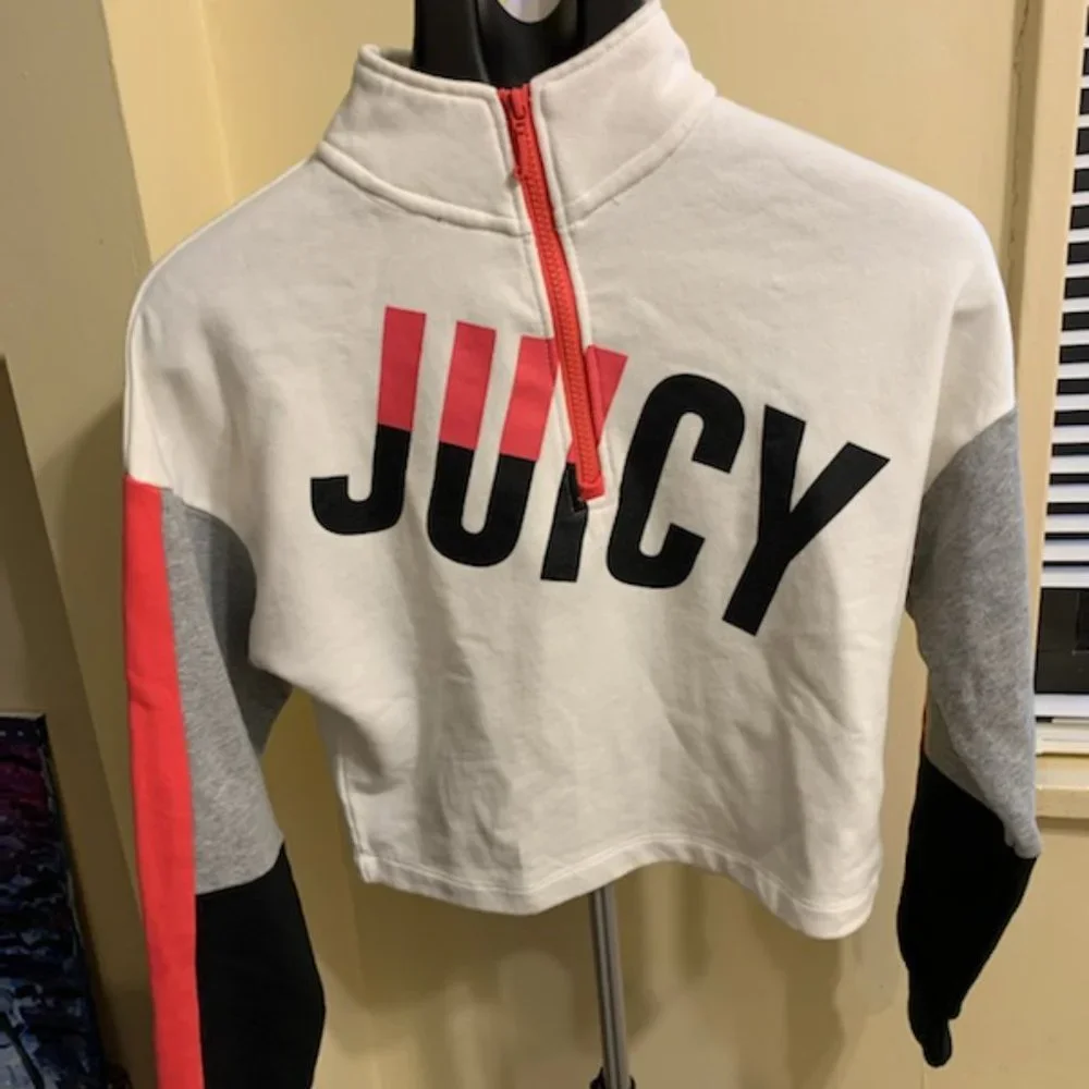 Juicy Couture Colorblock Half-Zip Pullover Sweat